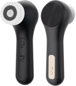 Vibrating and Rotating Face Scrubber, Waterproof Rechargeable Facial Cleansing Brush, 8 Modes Face Brush for Exfoliating and Massaging, Face Wash Brush for Removing Blackhead, Exfoliating