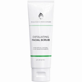 Vibrjance Ultra-Gentle Face Scrub, 4 fl oz - Exfoliating Facial Wash Unclogs Pores - Sulfate and Paraben-Free Exfoliator For All Skin Types - Made with Natural Ingredients (Size, 1 Tube)