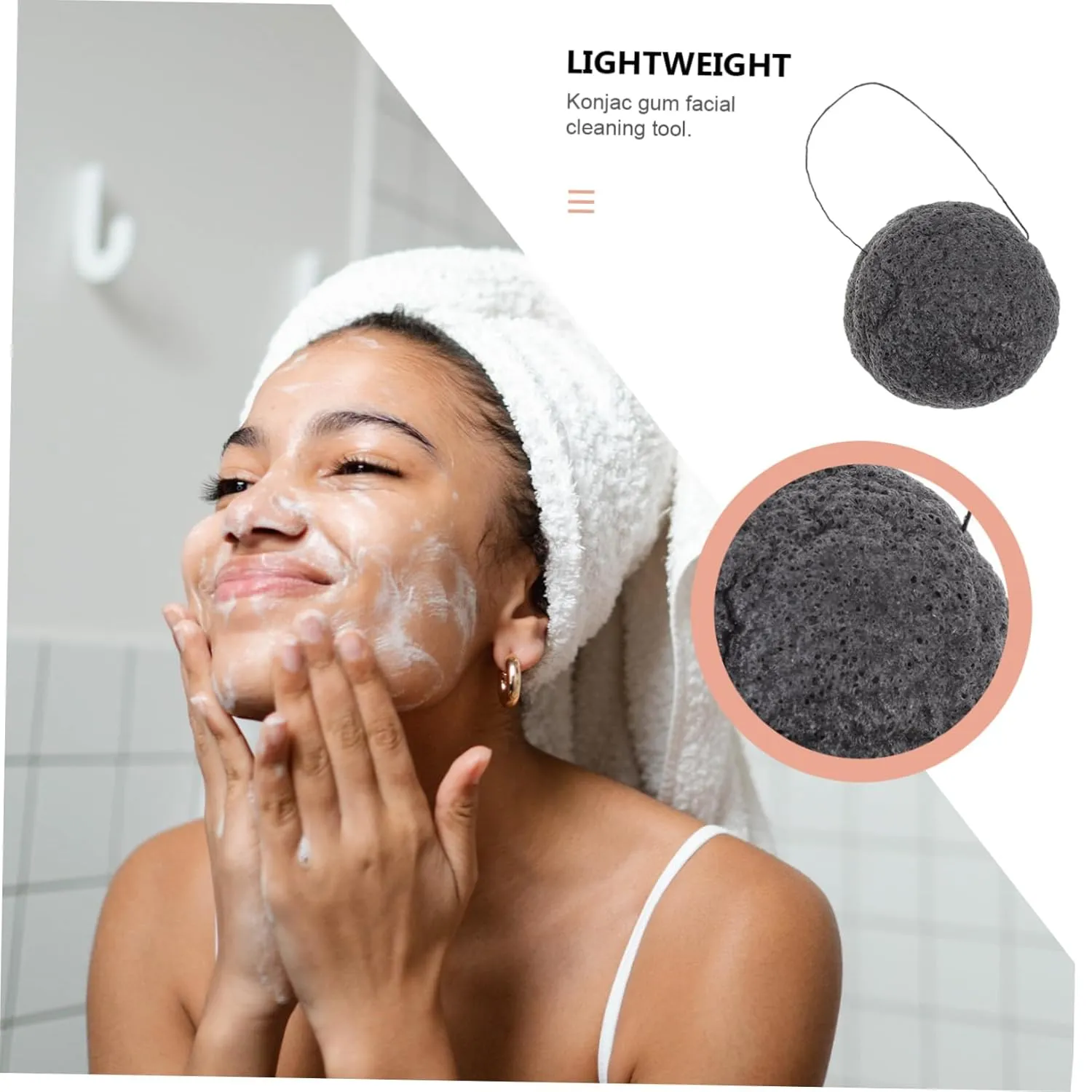 VICASKY 8pcs Washing for Face Cleansing Soft Comfortable Makeup Remover Sponges Reusable Exfoliating Facial Tools for Daily Use and Gentle Skin Care