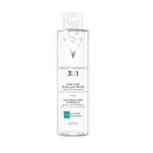 VICHY Pureté Thermale One Step Micellar Water Makeup Remover & Facial Toner, Micellar Cleansing Water & Vitamin B5, No Rinse Needed, Gentle Eye Makeup Remover & Hydrating Toner For Face