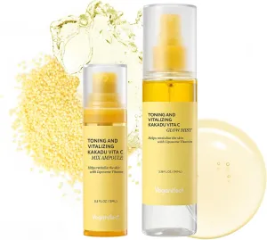 Vita C Mist & Vita C Ampoule, Glow Mist for Dewy Skin for Boosting Skin Luminosity for Face, Korean Skin Care