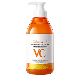 Vitamin C and Lemon 𝗡𝗶𝗮𝗰𝗶𝗻𝗮𝗺𝗶𝗱𝗲 Body Wash, Nourish Vitamin C Body Wash, Rejuvebation Shower Gel, Deep Cleansing & Nourishing, 16.9oz (1)