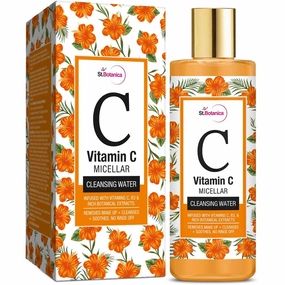 Vitamin C Micellar Cleansing Water, 150 ml with Vitamin C to Remove Dirt, Impurities & Makeup |No Parabens & Sulphates | Vegan & Cruelty Free