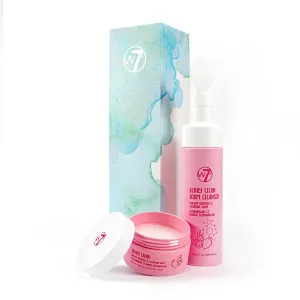 W7 Berry Clean Cleansing Balm & Hydrating Foam Cleanser Set – Gently Removes Makeup, Dirt & Impurities – Infused with Fruit Extracts & Vitamin E to Help Nourish, Soothe, and Protect the Skin