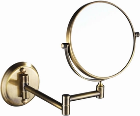 Wall Mounted Makeup Mirror with Magnification,HD Two-Sided Bathroom Mirror,360°rotatable,The Stand can be Folded and Unfolded, Gifts for Handsome Men and Women, for Makeup and face Cleansing.-7X||D