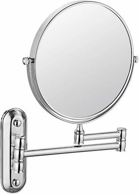 Wall Mounted Makeup Mirror with Magnification, Two-Sided Bathroom Mirror, 360°rotatable, The Stand can be Folded and Unfolded, Gifts for Handsome Men and Women, for Makeup and face Cleansing.-10X||A
