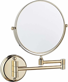 Wall Mounted Makeup Mirror with Magnification, Two-Sided Bathroom Mirror, 360°rotatable, The Stand can be Folded and Unfolded, Gifts for Handsome Men and Women, for Makeup and face Cleansing.-10X||F