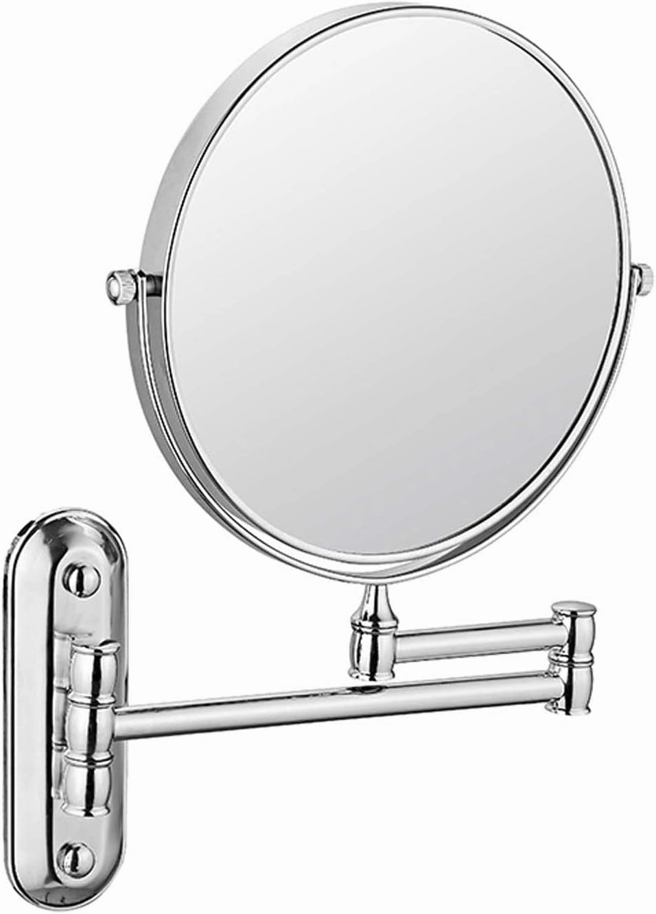 Wall Mounted Makeup Mirror with Magnification, Two-Sided Bathroom Mirror, 360°rotatable, The Stand can be Folded and Unfolded, Gifts for Handsome Men and Women, for Makeup and face Cleansing.-3X||A
