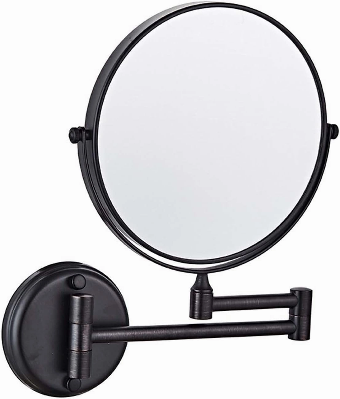 Wall Mounted Makeup Mirror with Magnification, Two-Sided Bathroom Mirror, 360°rotatable, The Stand can be Folded and Unfolded, Gifts for Handsome Men and Women, for Makeup and face Cleansing.-3X||B