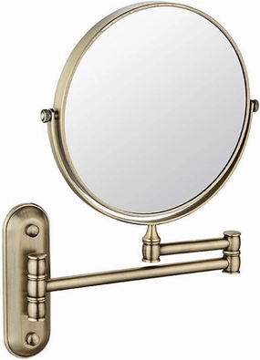 Wall Mounted Makeup Mirror with Magnification, Two-Sided Bathroom Mirror, 360°rotatable, The Stand can be Folded and Unfolded, Gifts for Handsome Men and Women, for Makeup and face Cleansing.-3X||C