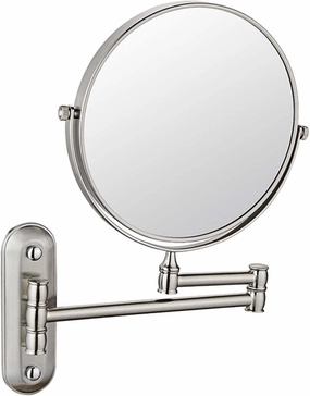Wall Mounted Makeup Mirror with Magnification, Two-Sided Bathroom Mirror, 360°rotatable, The Stand can be Folded and Unfolded, Gifts for Handsome Men and Women, for Makeup and face Cleansing.-3X||D