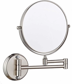 Wall Mounted Makeup Mirror with Magnification, Two-Sided Bathroom Mirror, 360°rotatable, The Stand can be Folded and Unfolded, Gifts for Handsome Men and Women, for Makeup and face Cleansing.-5X||G