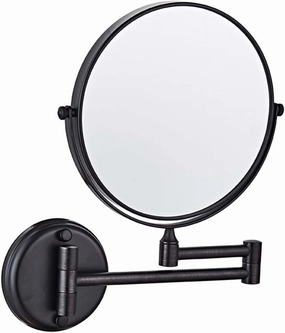 Wall Mounted Makeup Mirror with Magnification, Two-Sided Bathroom Mirror, 360°rotatable, The Stand can be Folded and Unfolded, Gifts for Handsome Men and Women, for Makeup and face Cleansing.-7X||B