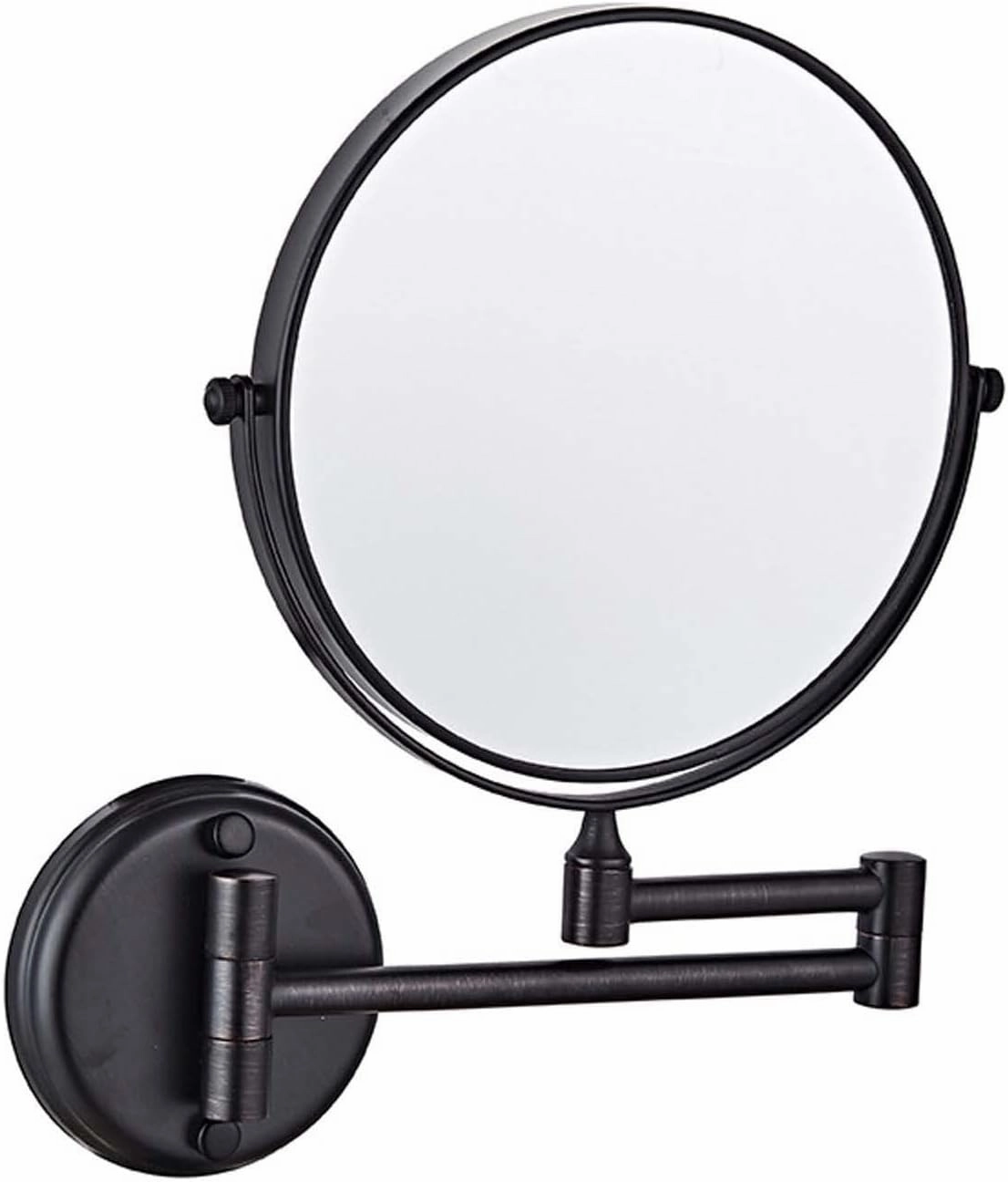 Wall Mounted Makeup Mirror with Magnification, Two-Sided Bathroom Mirror, 360°rotatable, The Stand can be Folded and Unfolded, Gifts for Handsome Men and Women, for Makeup and face Cleansing.-7X||B