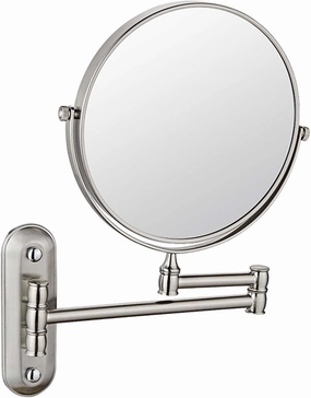 Wall Mounted Makeup Mirror with Magnification, Two-Sided Bathroom Mirror, 360°rotatable, The Stand can be Folded and Unfolded, Gifts for Handsome Men and Women, for Makeup and face Cleansing.-7X||D