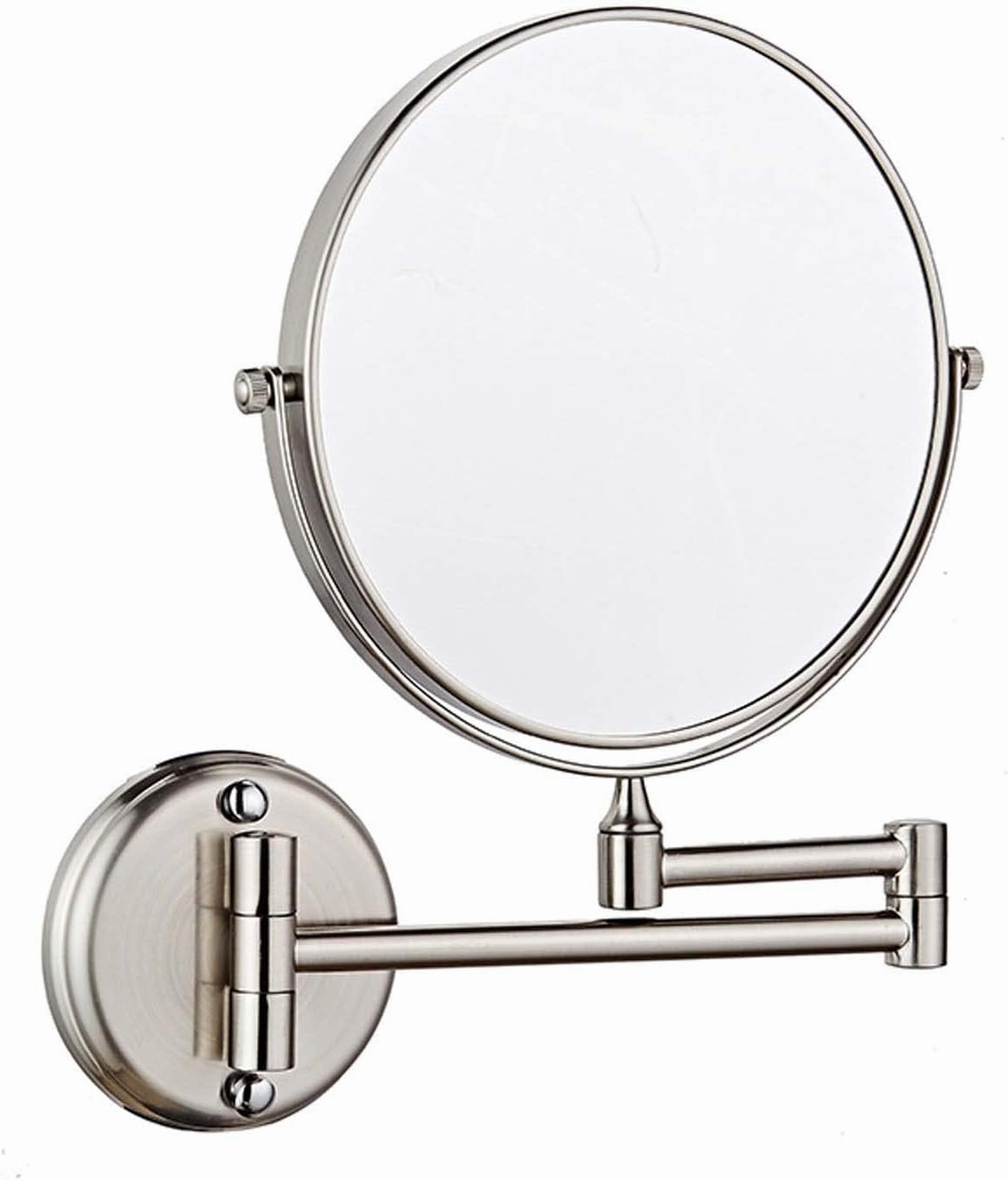 Wall Mounted Makeup Mirror with Magnification, Two-Sided Bathroom Mirror, 360°rotatable, The Stand can be Folded and Unfolded, Gifts for Handsome Men and Women, for Makeup and face Cleansing.-7X||G