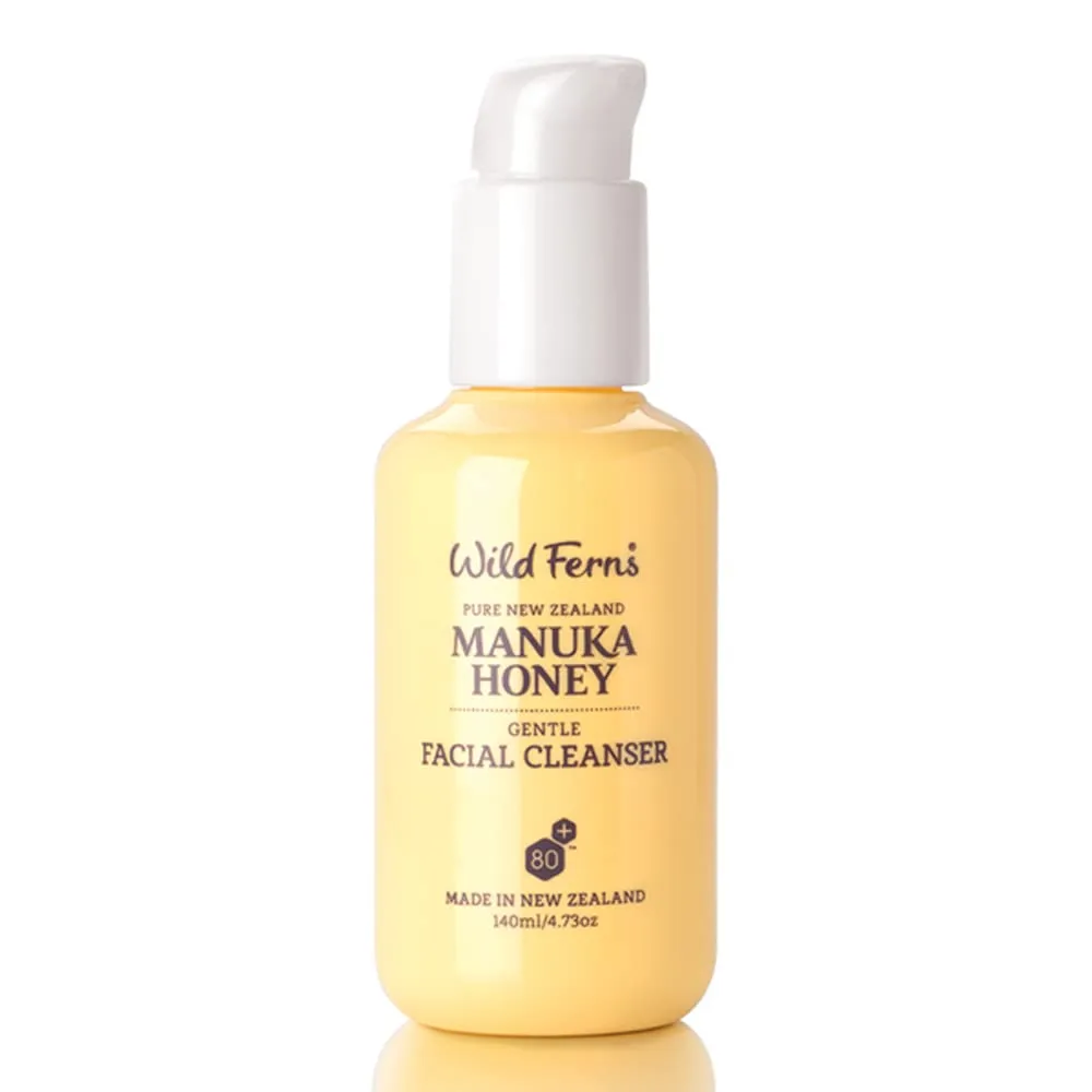 Wild Ferns Manuka Honey Gentle Facial Cleanser, 96% Natural, 140 milliliters