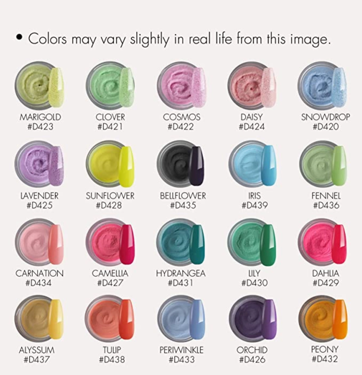 Wildflower Dipping Powder Kit - 20 colors