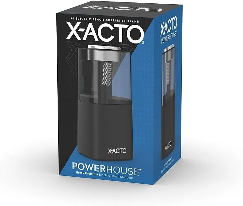 X-ACTO® Powerhouse® Electric Pencil Sharpener, Black