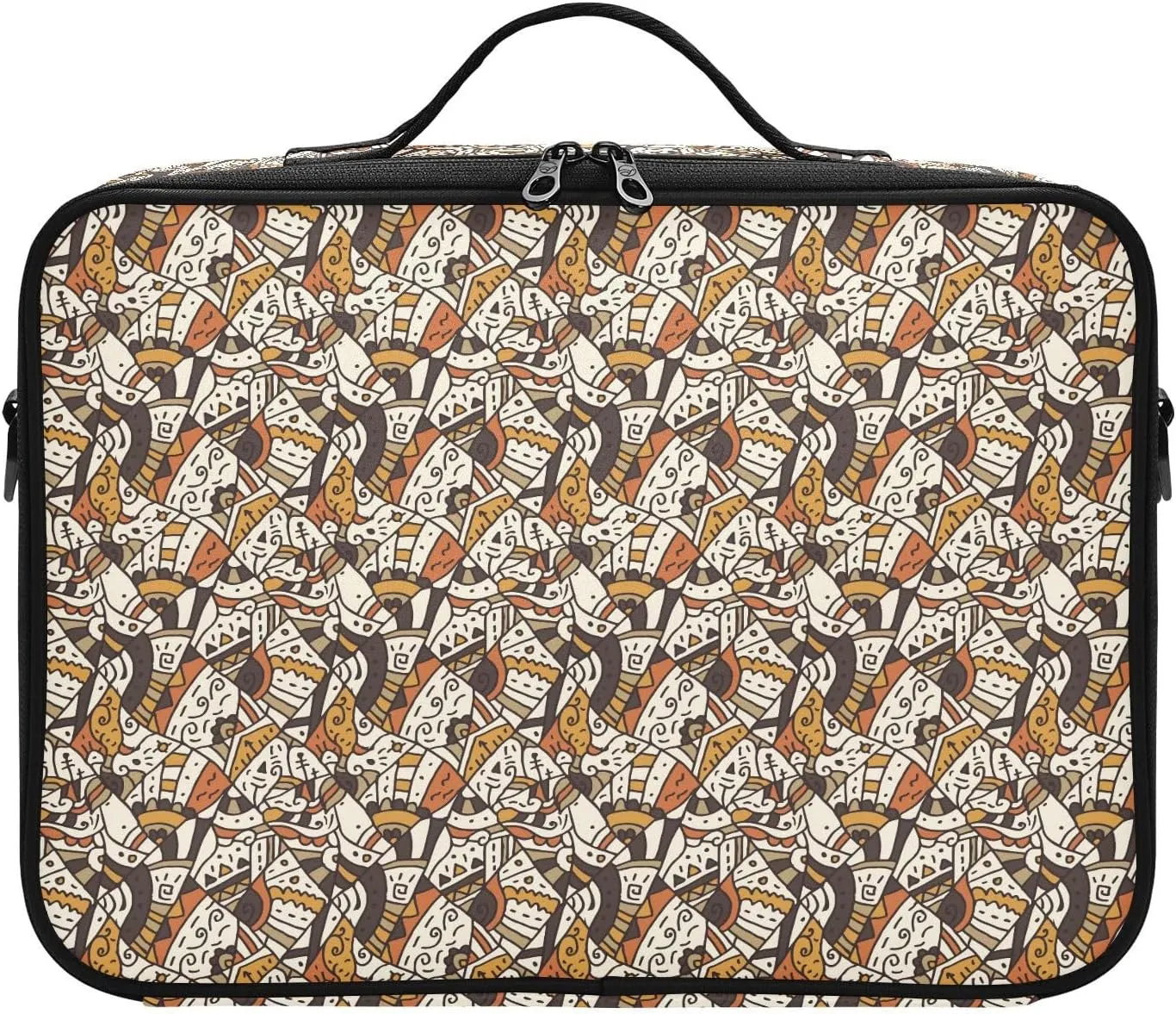 XL Hard Shell Large Portable Zipper Makeup Bag for Travel