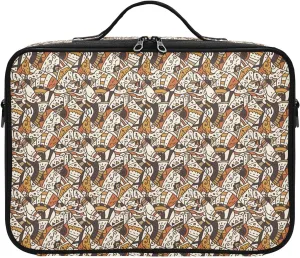 XL Hard Shell Large Portable Zipper Makeup Bag for Travel
