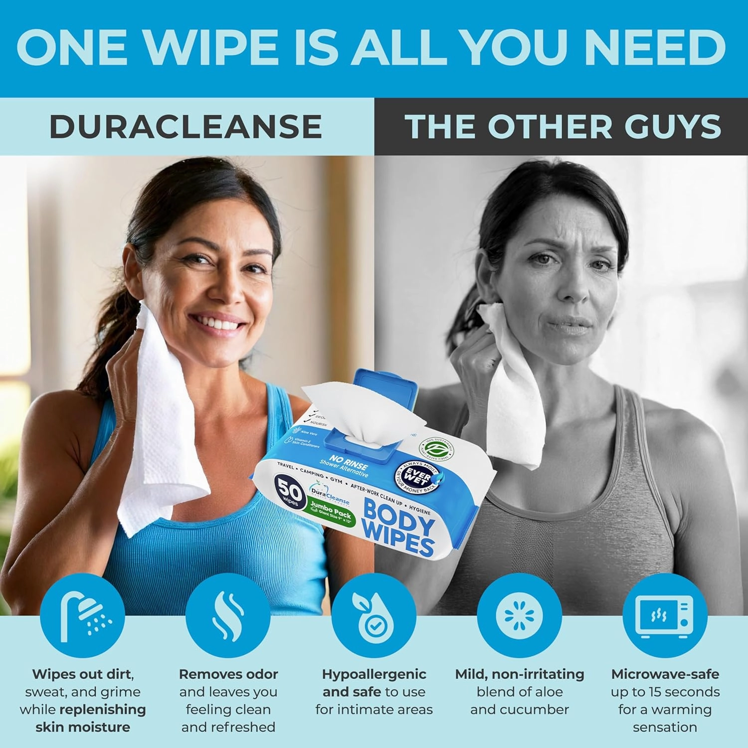 XL Body Wipes - (4 Pack) 200 Shower Wipes   16 Travel Bath Sheets - 9" x 12" Thick Cleansing Waterless Washcloths - No Rinse Disposable Adult Wash Cloths for Elderly Incontinence, Camping Essentials