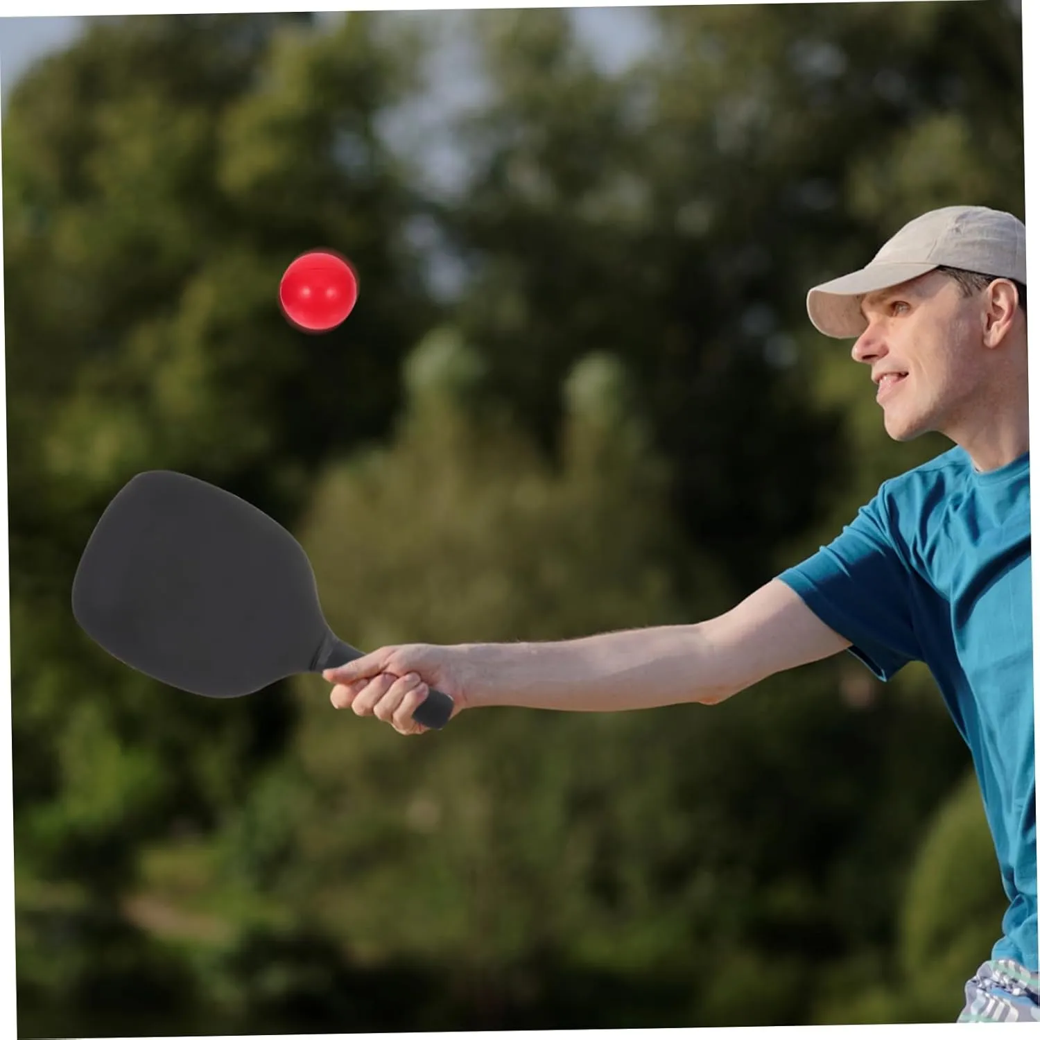 YARNOW Replacement Pu Beach Paddle Balls Beach Ball for Outdoor Games Beginner Friendly for Family Fun *