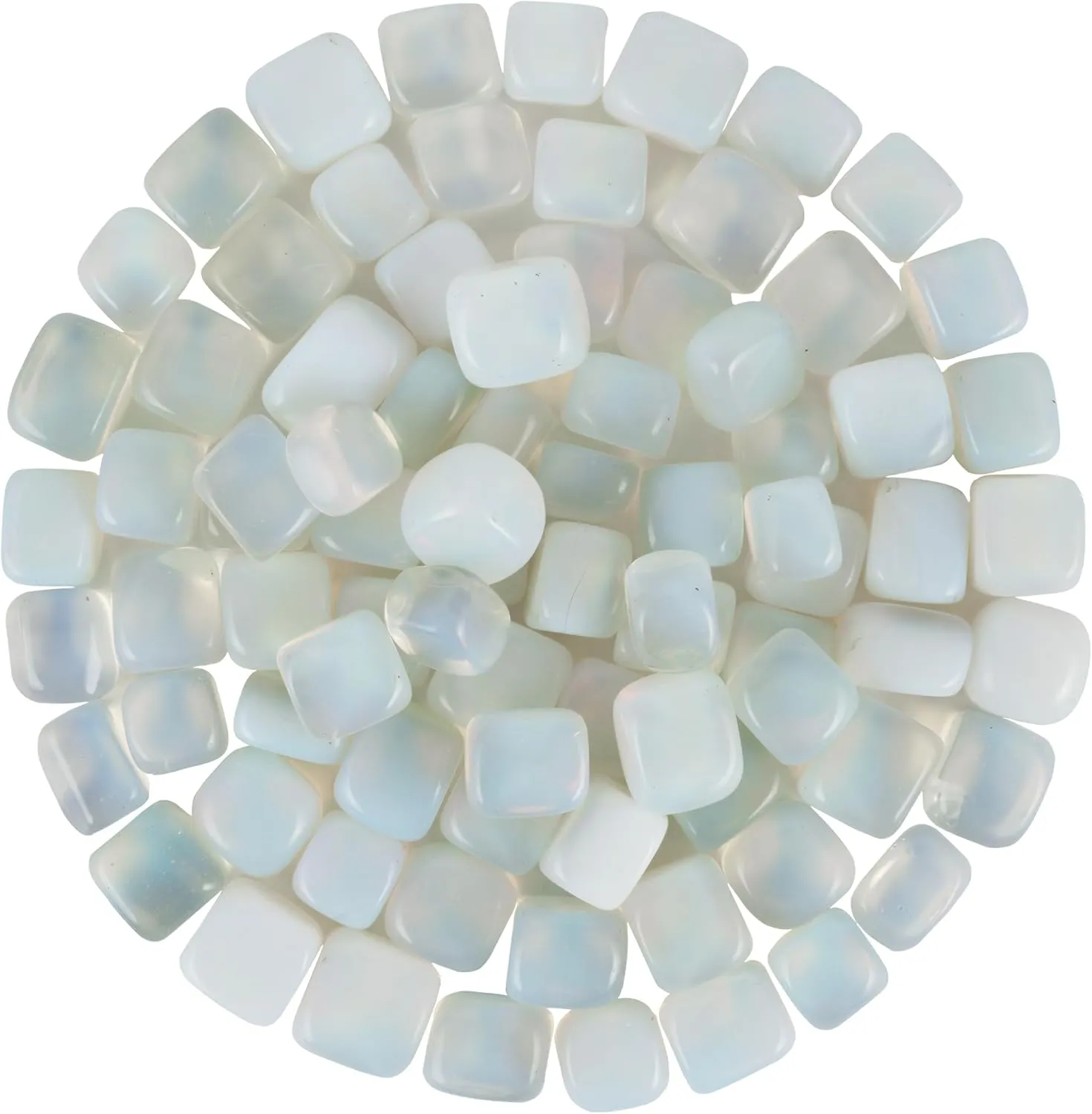 YATSKIA Opalite Bulk Crystals and Stones, Tumbled Stones, Gemstones, Crystals Bulk, Polished Rocks, Gem Stones, Crystal Rocks, Polished Stones, Piedras, Colored Rocks for Spiritual Connection 1 LB