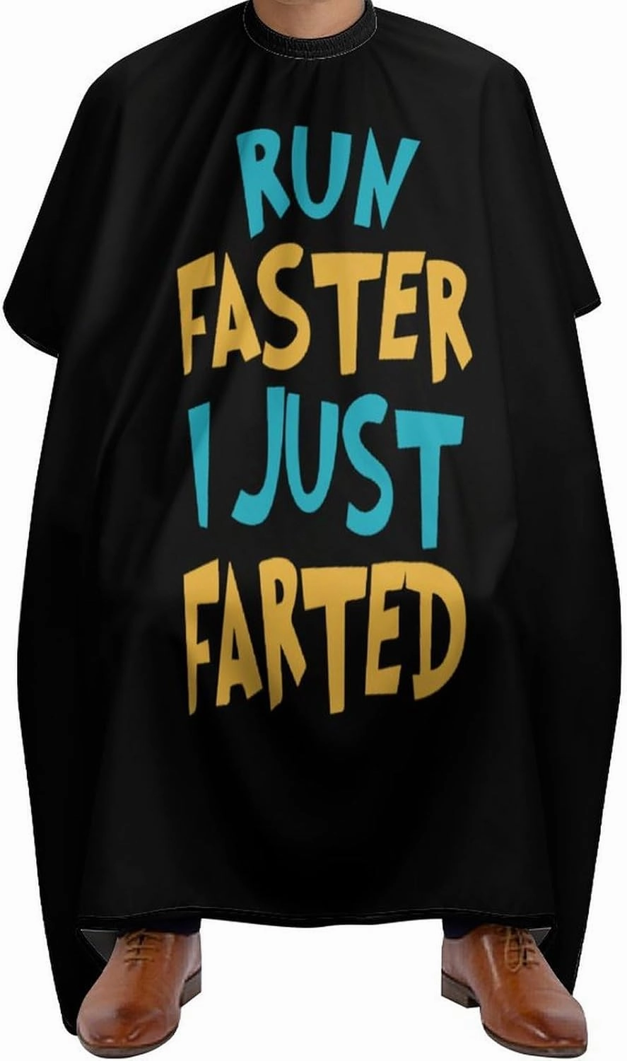 Yepp I Just Farted Custom Barber Cape Waterproof Hair Cutting Capes Apron Accessories with Adjustable Snap Closure