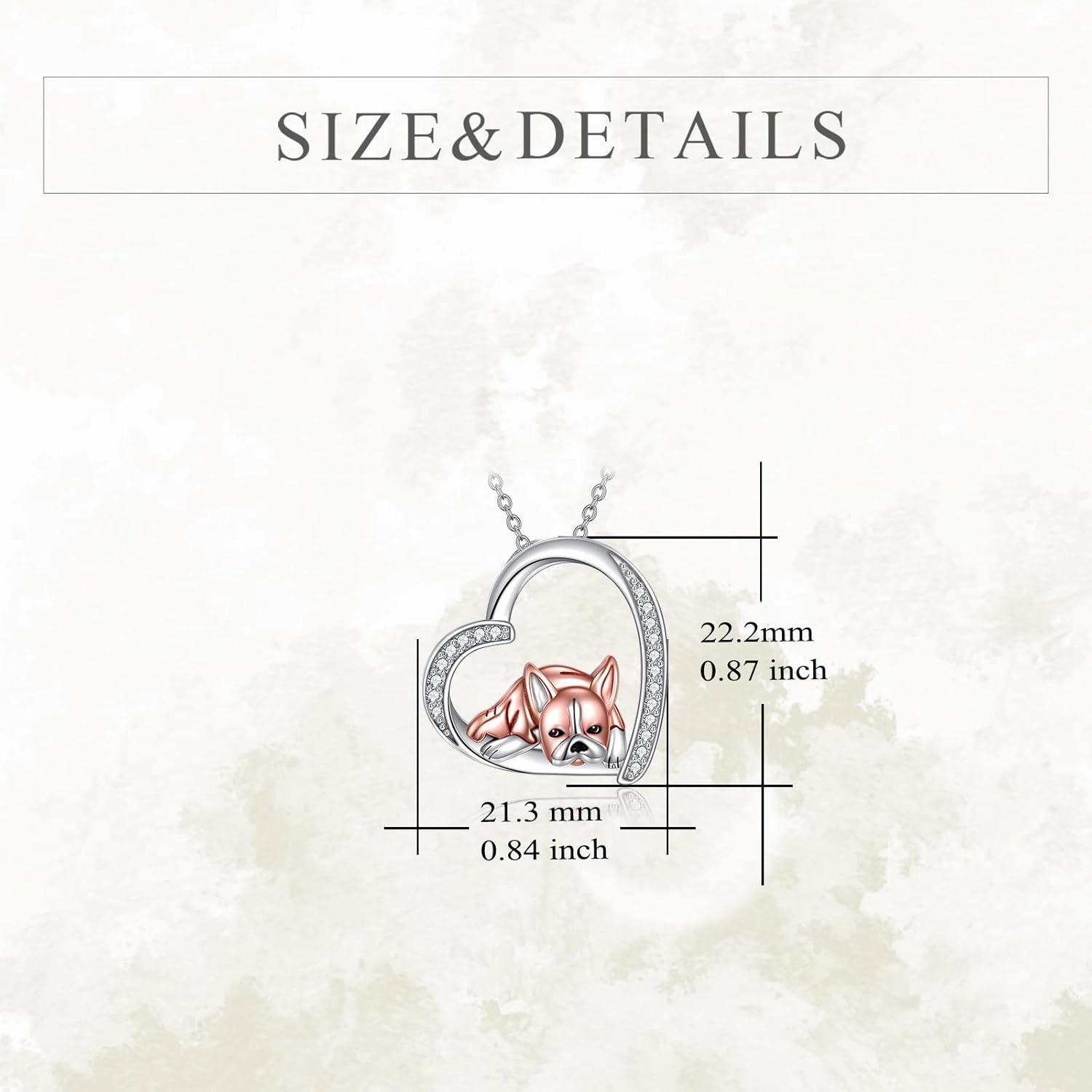 YFN Sterling Silver Dog Pendant - Boston Terrier, French Bulldog, Dachshund, Chihuahua, Yorkshire Terrier Necklaces for Women