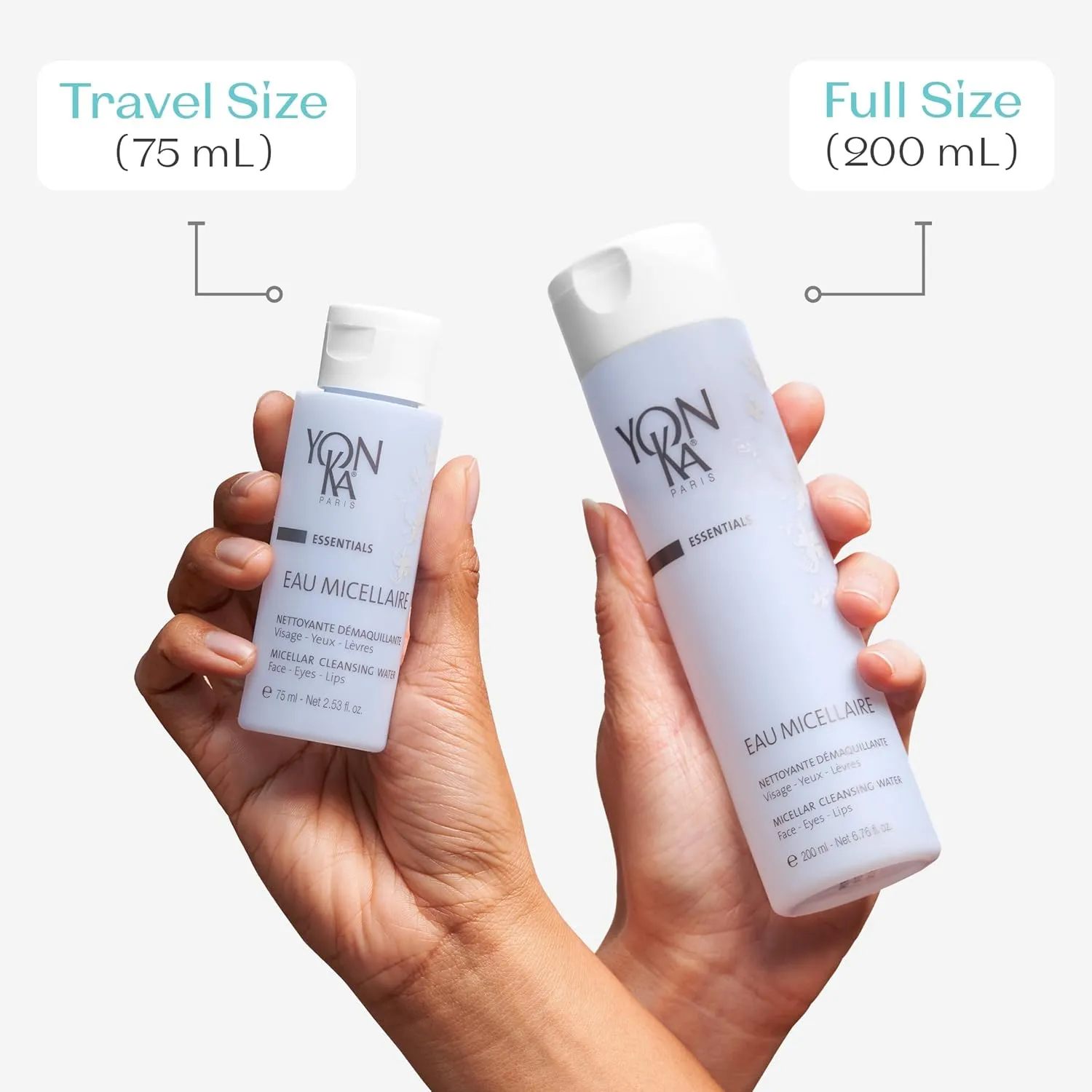 Yon-Ka Eau Micellaire (200ml) Micellar Water and Cleansing Makeup Remover, Gentle Face Wash with Rose and Chamomile to Remove Impurities and Hydrate, All Skin Types, Paraben-Free