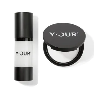 Y'OUR Makeup Setting Duo | Oil Control & Pore-minimizing | Airbrushed & Flawless Finish | Lightweight & Long-Lasting Makeup Base