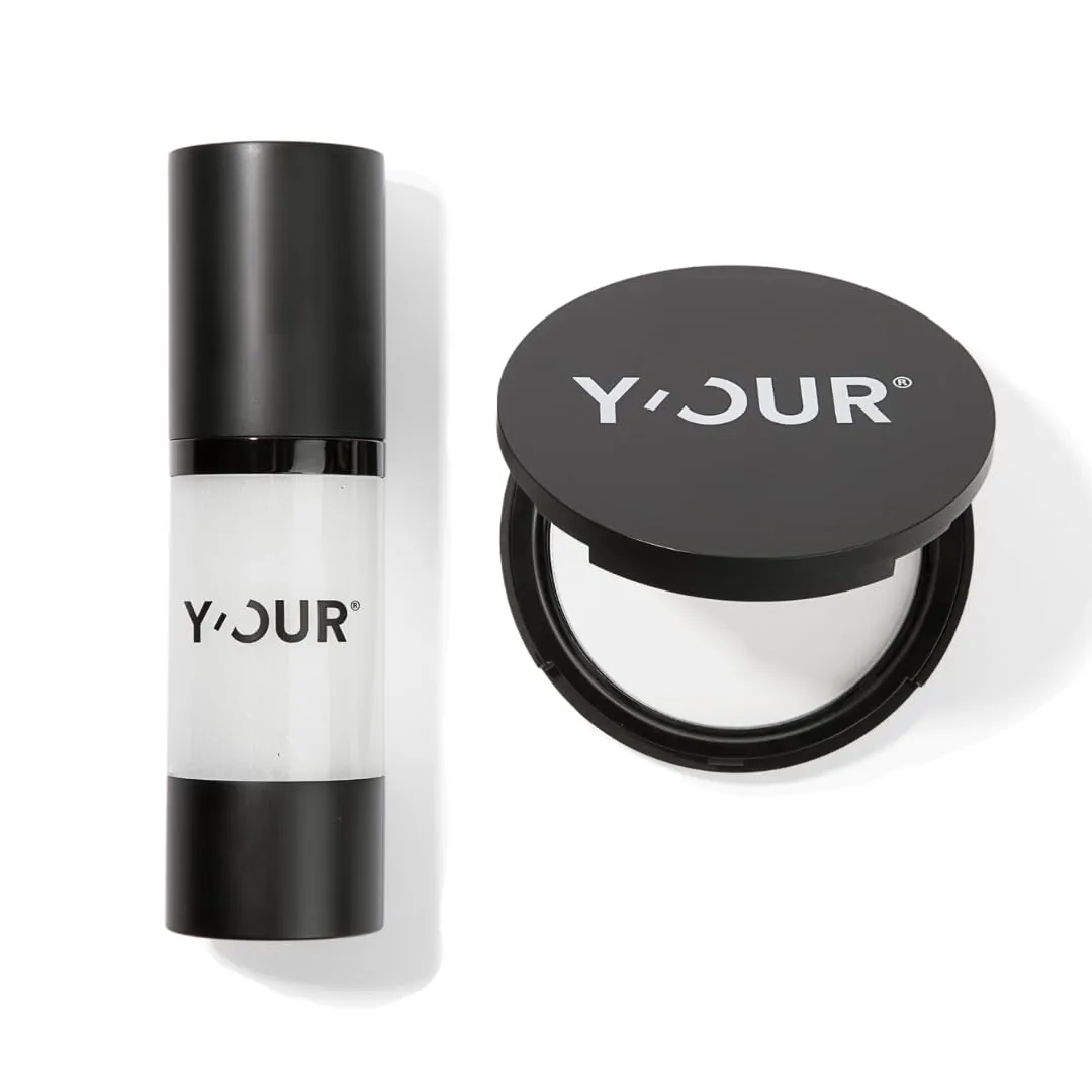 Y'OUR Makeup Setting Duo | Oil Control & Pore-minimizing | Airbrushed & Flawless Finish | Lightweight & Long-Lasting Makeup Base
