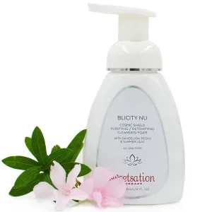 YUNASENCE BLICITY NU Cosmic Shield Purifying Detoxifying Cleansing Foam, 8oz. All skin types.