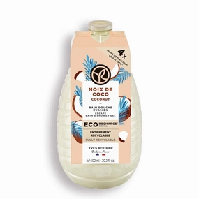 Yves Rocher Coconut Nourishing Shower Gel Bath & Body Routine Women Men Day Care 600 ml./20.2 fl.oz.