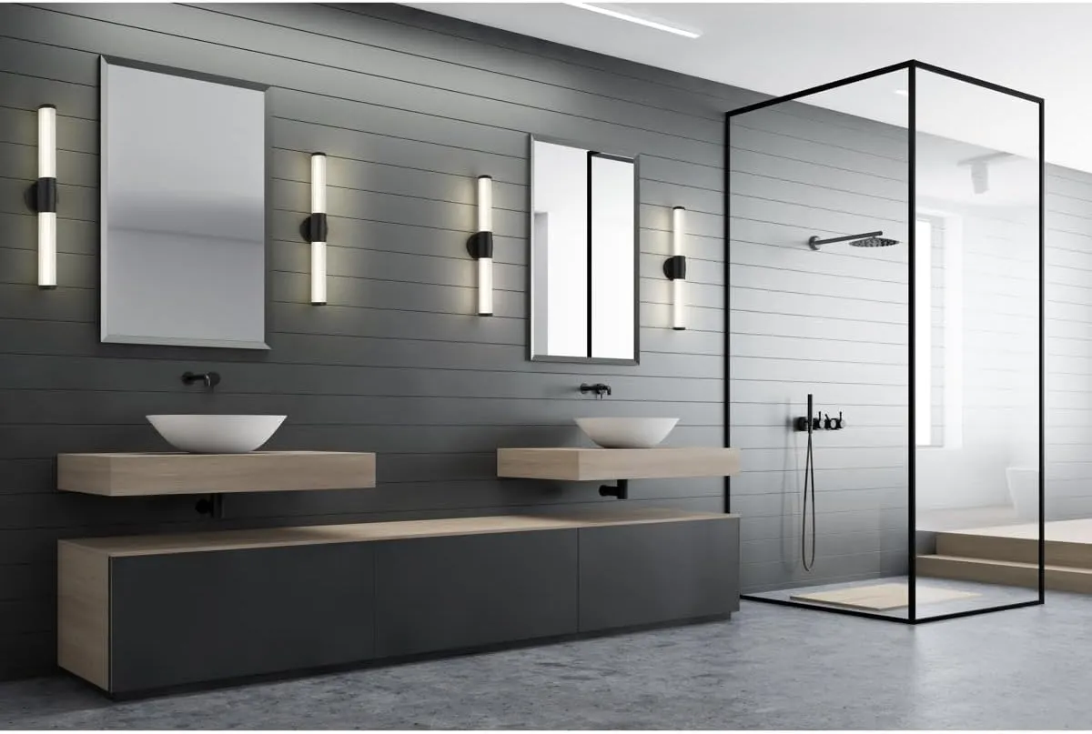 Z-Lite 1020-25W-LED Warwick 2 Light 26" Wide Bath Bar - Matte Black